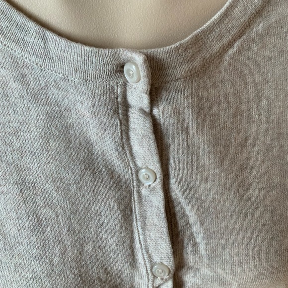 Loft Outlet - 🐙 2/25$ Beige off white long sleeves cardi - Picture 6 of 7